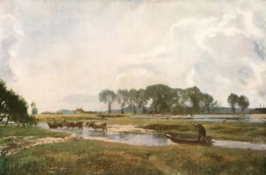 Die Kühe treiben, Hampshire, 1892, ca. 1930