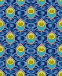 Pfau in Cyan, 2019