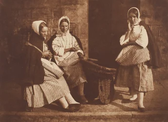 Mrs. Logan und zwei unbekannte Frauen, Newhaven, gedruckt ca. 1916