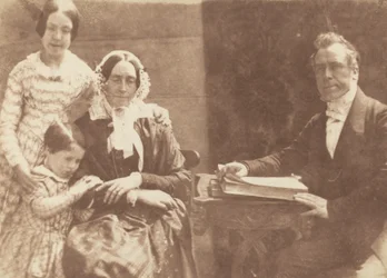 Pfarrer Ebenezer Miller und Familie, 1843-1847. Schöpfer: David Octavius Hill, Robert Adamson