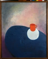 Eine rote Tasse