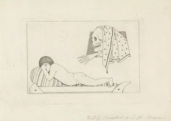 Allegorische Warnung vor Onanie