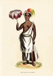 Piteenee, eine junge Frau aus Nuku Hiva, Marquesas-Inseln (Französisch-Polynesien)