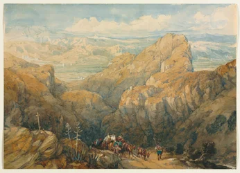 Abstieg in die Ebene von Granada