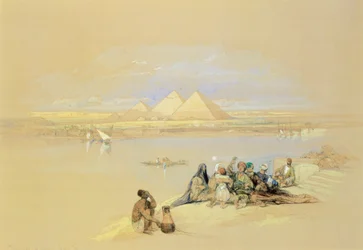 Ägypten, Gizeh, Pyramiden, von David Roberts