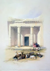 Eingang zur Höhle von Beni Hassan, 19. Jahrhundert