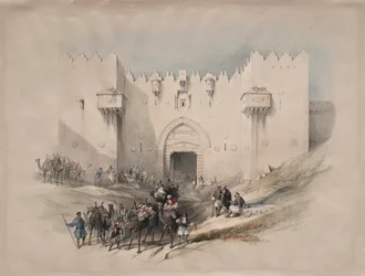 Damaskustor, Jerusalem, 1839