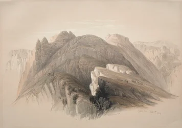Gebil Hor. Berg Hor, von den Klippen um Petra