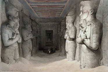Innenraum des Tempels von Aboo Simbel, aus 