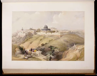 Jerusalem, 9. April 1839, graviert von Louis Haghe, 1843