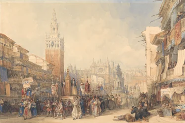 Plaza Real und Prozession