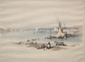 Hafen von Tyrus, 1839