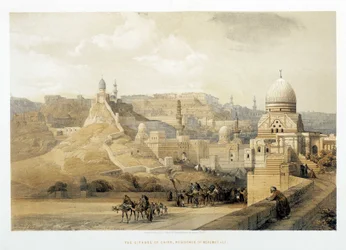 Die Zitadelle von Kairo, Palast von Mehemet Ali in „Das Heilige Land“, London 1849