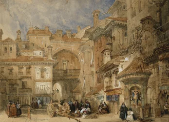 Das Tor der Viva Rambla, Granada, 1834