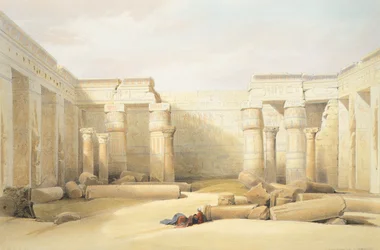 Der Tempel von Medinet Abu in Theben