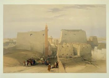Der Haupteingang des Tempels von Luxor