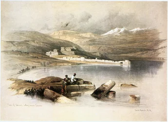 Tiberias, Blick auf den Berg Hermon