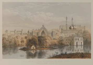 Ansicht des Großen Iman Barra und des Roome Durwaza, Lucknow