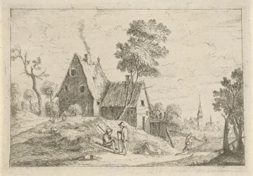 Landschaft mit einem Haus