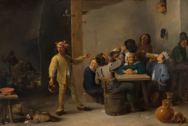 Bauern feiern den Dreikönigstag, 1635