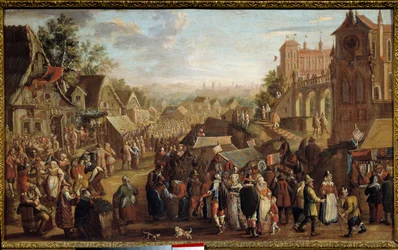 Die Kirmes. Fest in einem Dorf