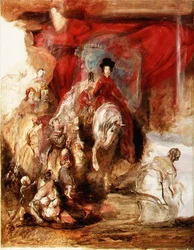 Königin Victoria zu Pferd