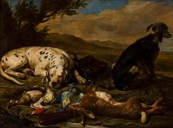 Stillleben basierend auf der Jagd