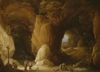 Einsiedler in einer Höhle (17. Jahrhundert)