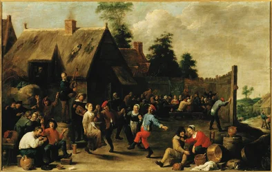 Bauern beim Festmahl