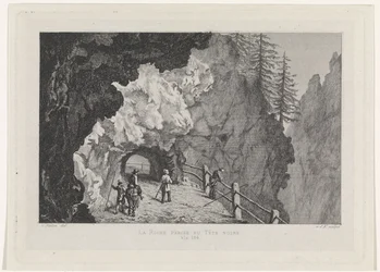 Durchgang in den Felsen (La Roche percée bei Tête Noire)