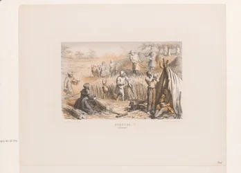 Ernte auf dem Land, 13. Jahrhundert
