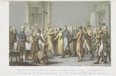 Prinz von Oranien im Haus des Grafen von Limburg Stirum, 1813