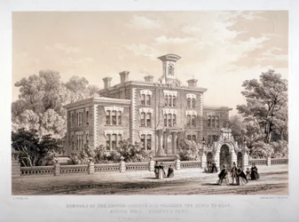 London Society Schools für Blindenunterricht, Avenue Road, Marylebone, London, ca. 1860