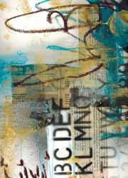 Abstrakte Alphabet Collage