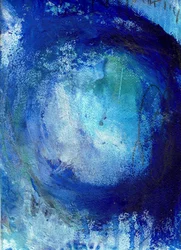 Tiefblauer Wirbel