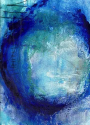 Tiefblauer Wirbel