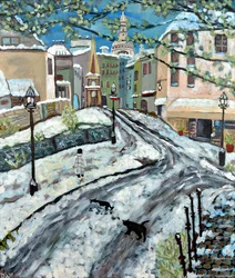 Früher Schnee in Montmartre, 2020