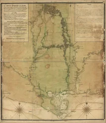 Karte eines Teils von Louisiana
