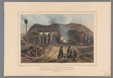 Abfeuern eines Mörsers, 1832