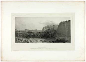 Angriff und Eroberung des Bastions Nr. 6, aus Souvenirs d’Italie: Expédition de Rome