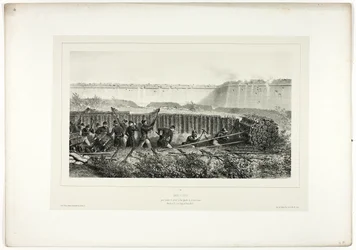 Sapping in voller Aktion, aus Souvenirs d’Italie: Expédition de Rome
