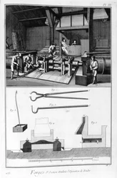 Eine Schmiede, Spaltmühle, 1751-1777