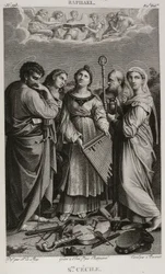 Denis-Sébastien Leroy, Chataigner und Bovinet - Heilige Cäcilia, nach Raphael - 1802-1815