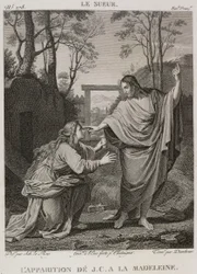 Die Erscheinung von Jesus Christus an Magdalena, nach Eustache Le Sueur