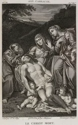 Der tote Christus, nach Annibale Carracci