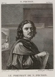 Das Porträt von Nicolas Poussin, nach Nicolas Poussin