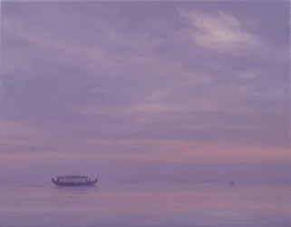 Fischerboot auf dem Vembanad-See, Kerala