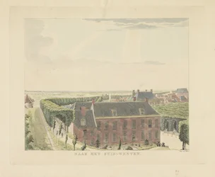 Blick auf die Stadtmauer südwestlich von Nijmegen