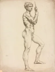 Studie einer männlichen Figur