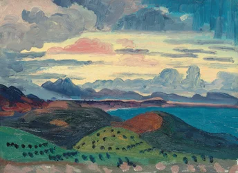 Sonnenuntergang über der dalmatinischen Küste